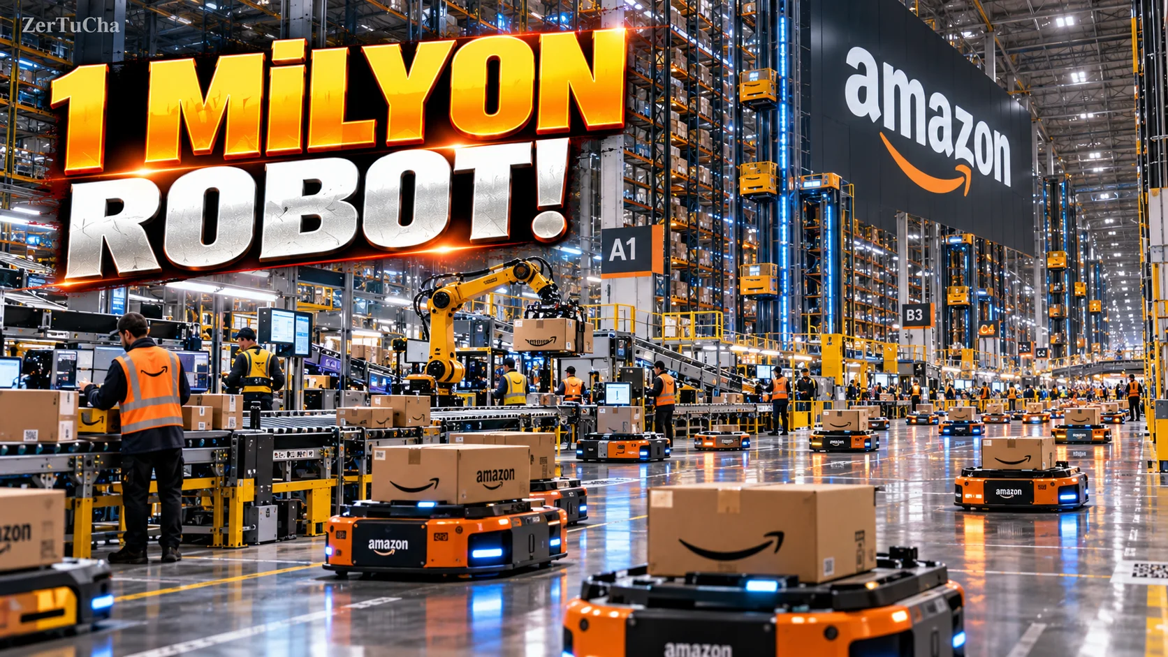 Amazon'un Robot Filosu 1 Milyonu Aştı