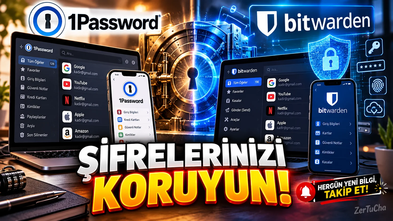 1Password → Bitwarden