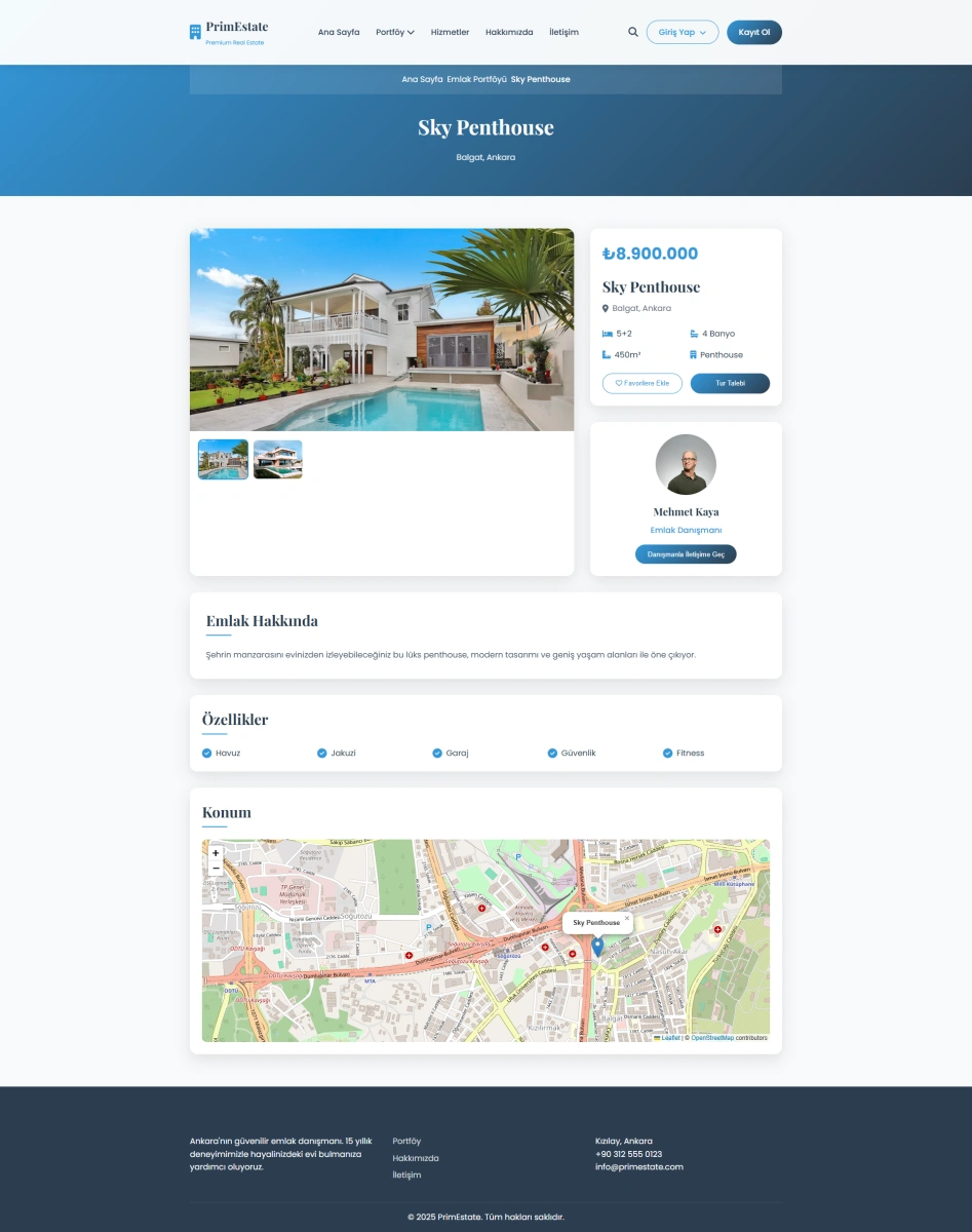 PrimEstate - Premium Emlak Danışmanlığı Platformu Galeri