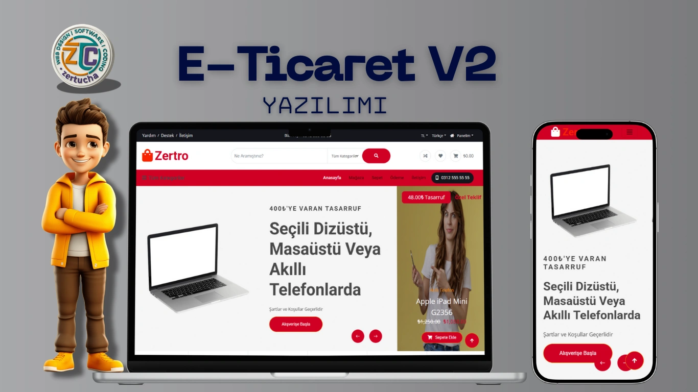 Zertro - Elektronik E-Ticaret Platformu
