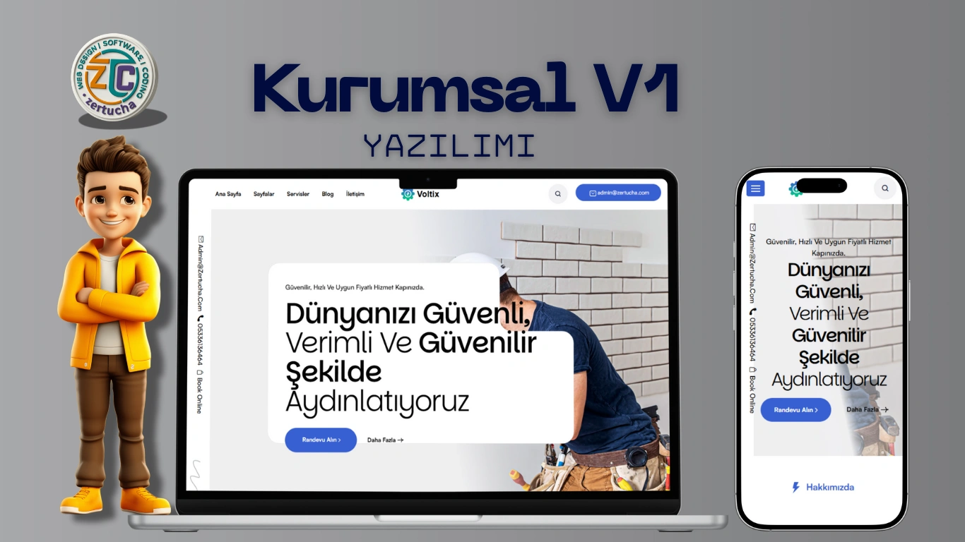 VOLTIX - Elektrik Hizmetleri Web Sitesi & Admin Paneli