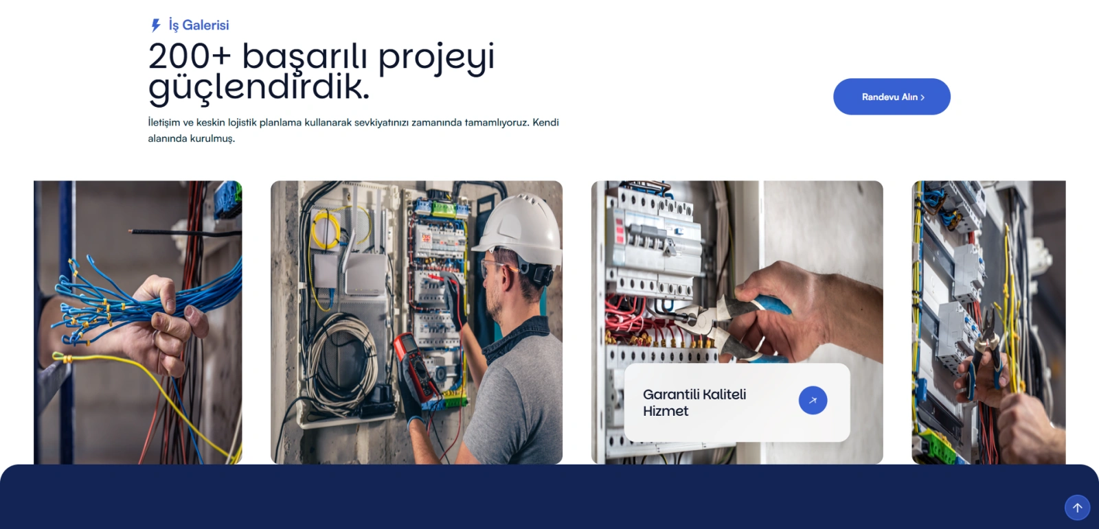 VOLTIX - Elektrik Hizmetleri Web Sitesi & Admin Paneli Galeri
