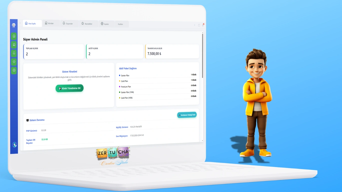 Dentis — Diş Kliniği Yönetim Sistemi Galeri