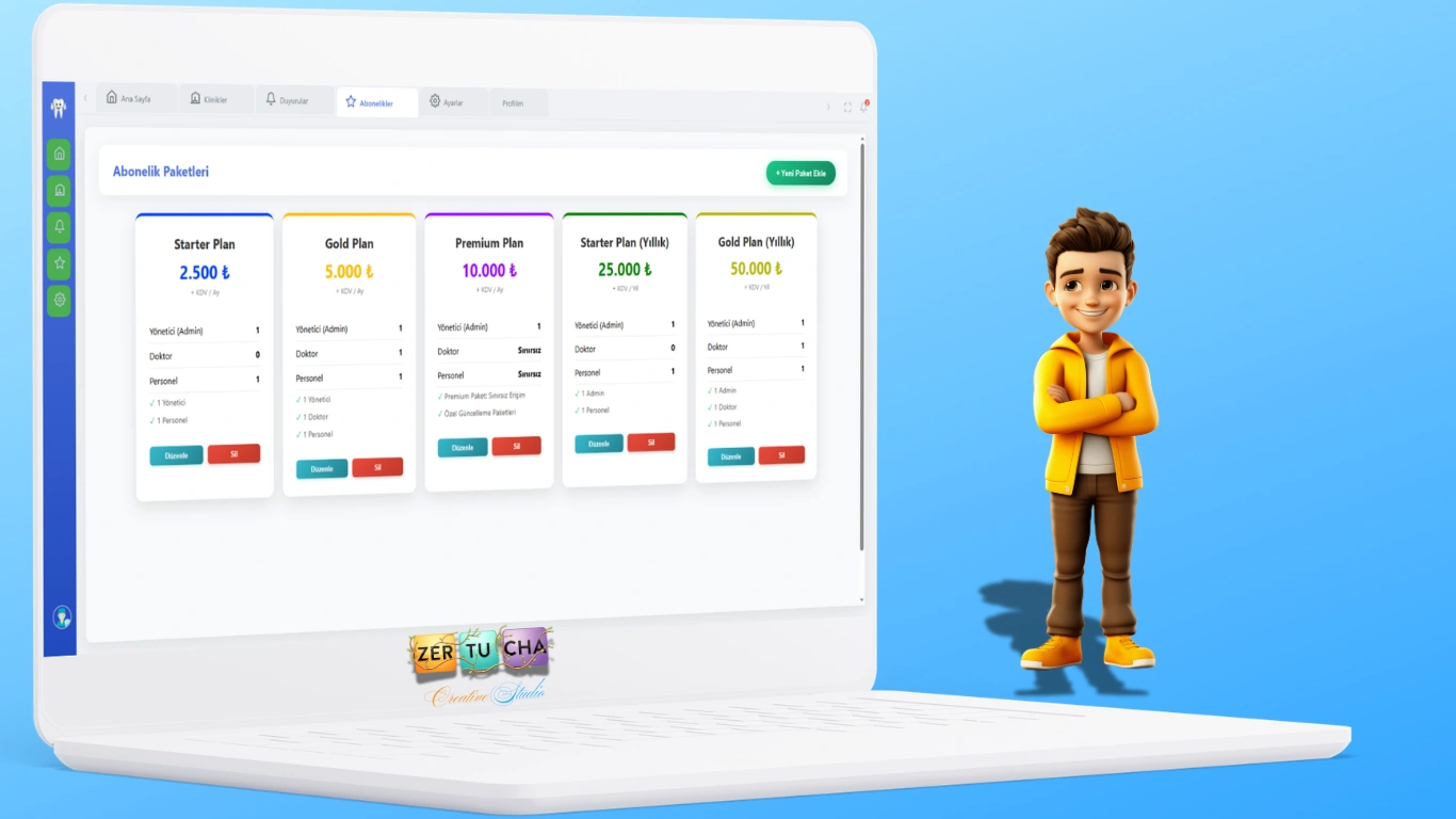 Dentis — Diş Kliniği Yönetim Sistemi Galeri