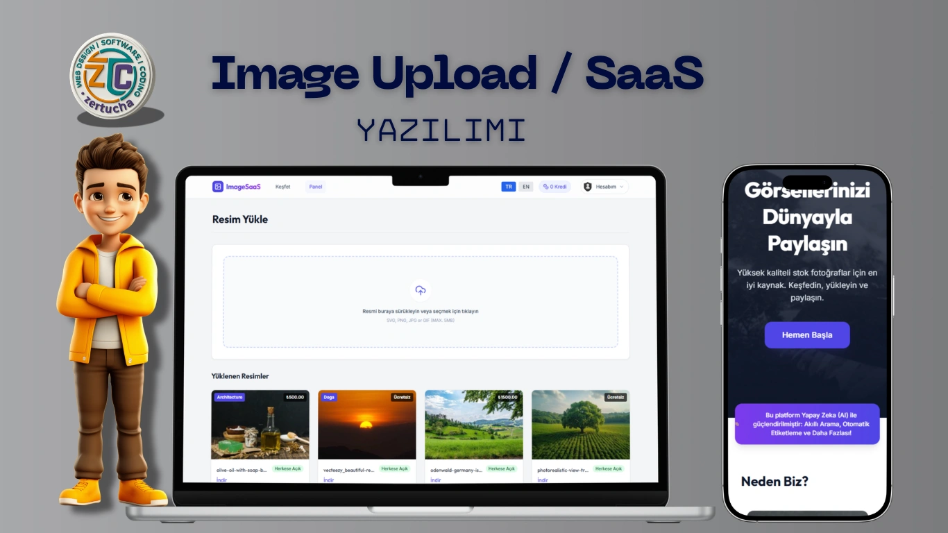 Profesyonel Resim Yükleme ve Satış SaaS Platformu