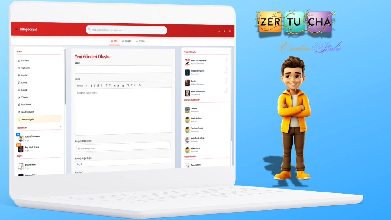 SosyalKitap - Sosyal Okuma ve Kitap Paylaşım Platformu Galeri
