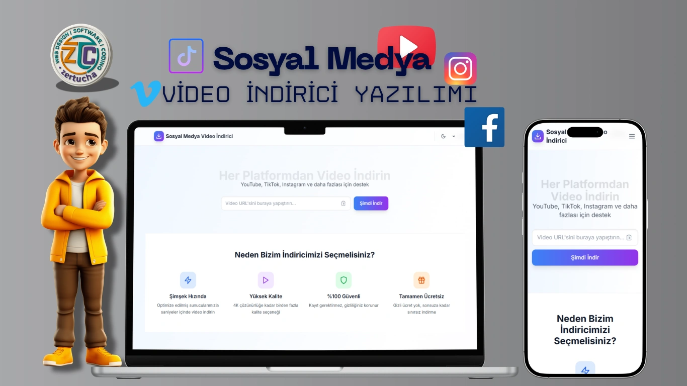 Sosyal Medya Video İndirici — Çok Platformlu, Çok Dilli Web Uygulaması