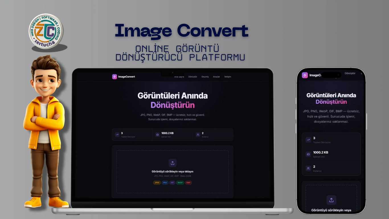 ImageConvert - Online Görüntü Dönüştürücü Platformu