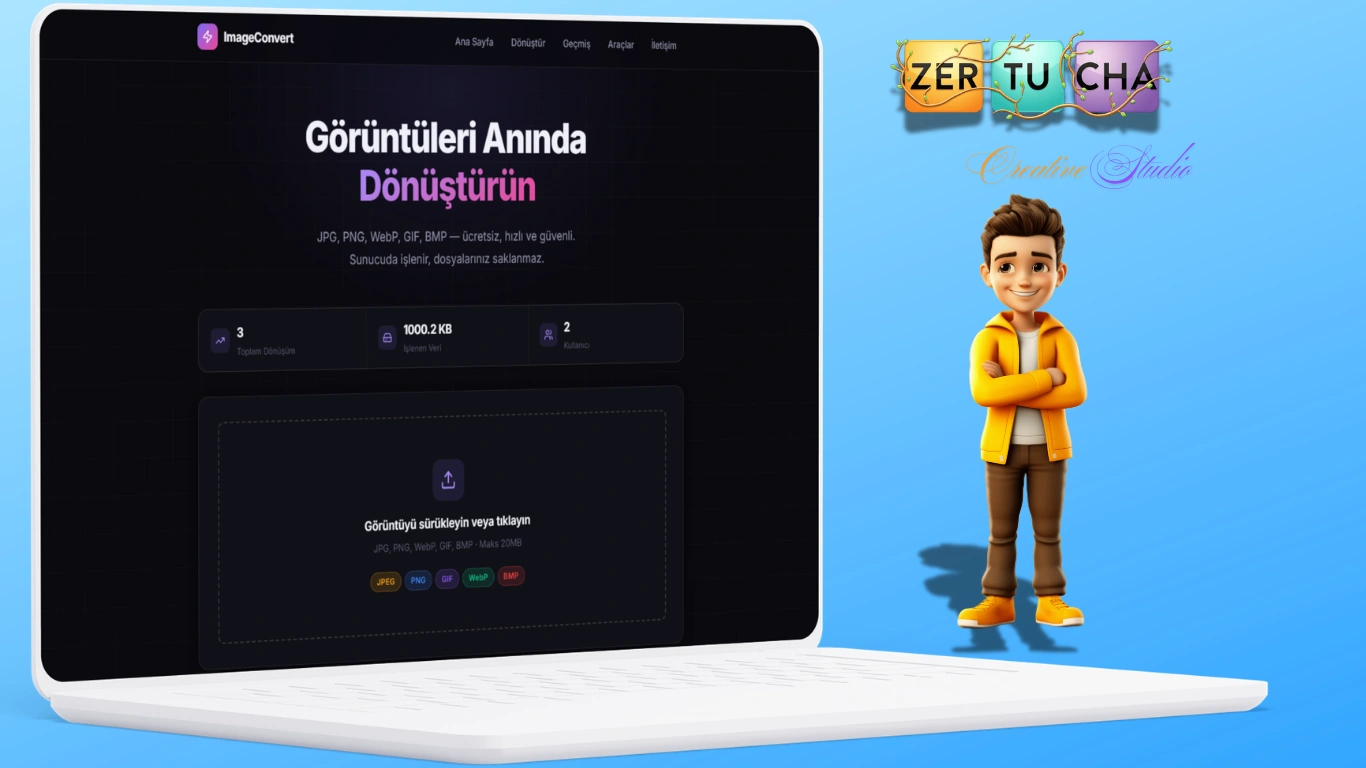 ImageConvert - Online Görüntü Dönüştürücü Platformu Galeri