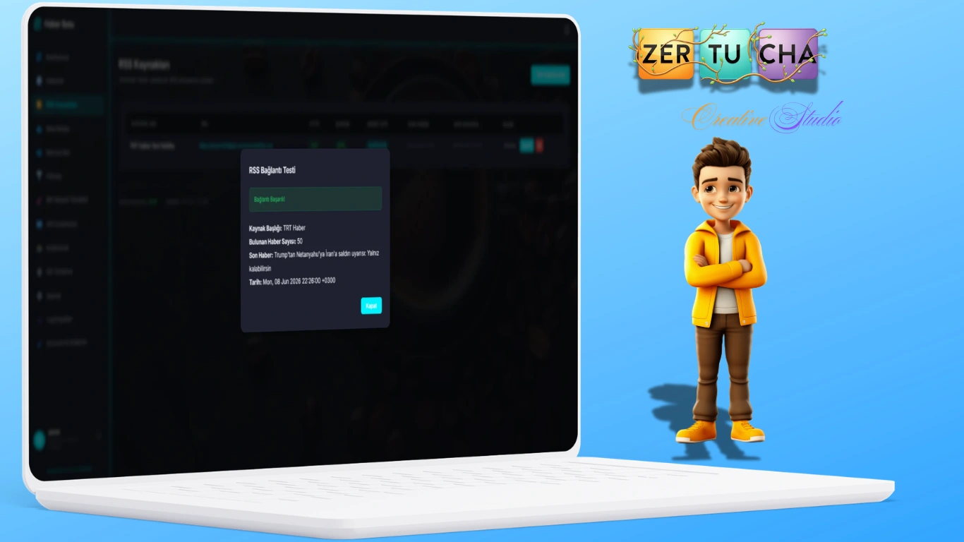 Zertucha Wordpress Haber Botu v3.0 (ÇIKTI) — AI Destekli Otomatik Haber Yönetim Sistemi Galeri