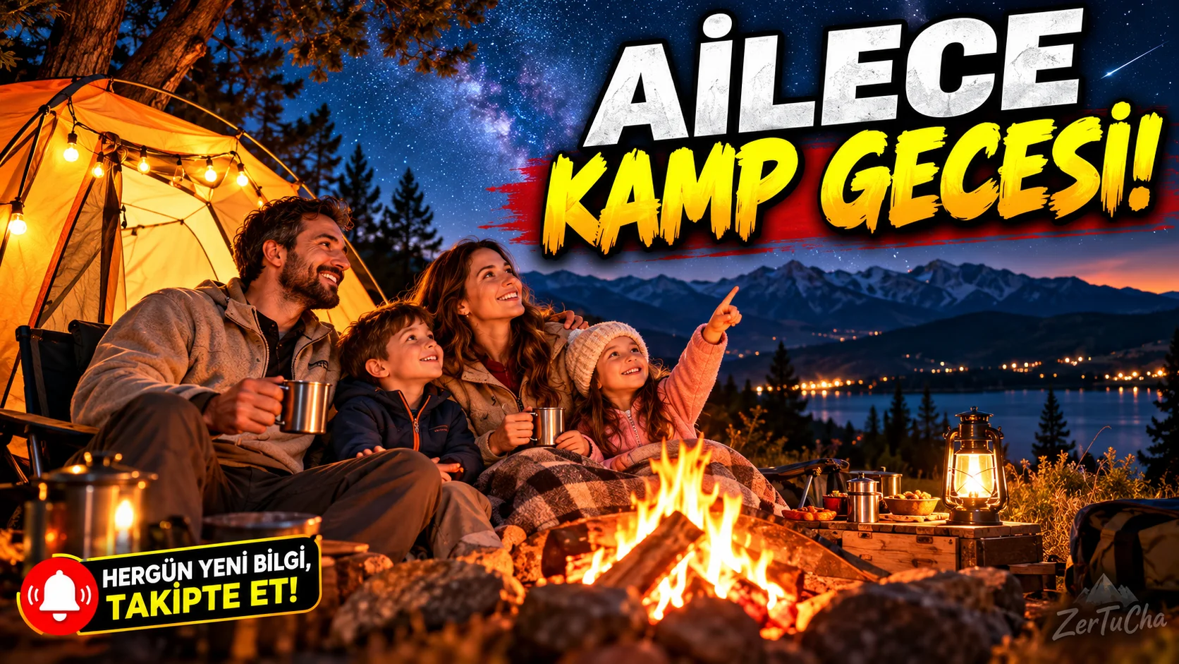 Ailenizi Yıldızların Altında Kamp Yaparken Görselleştirin