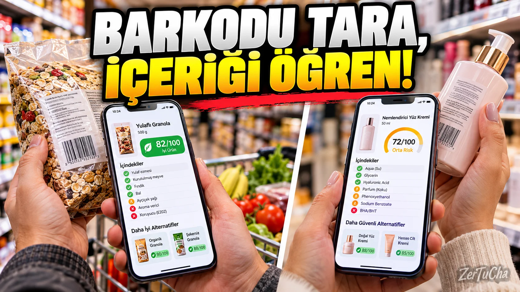 Market Alışverişinde Ürün Etiketlerini Tek Tek Okumayın! Yuka ile Barkod Tarayın