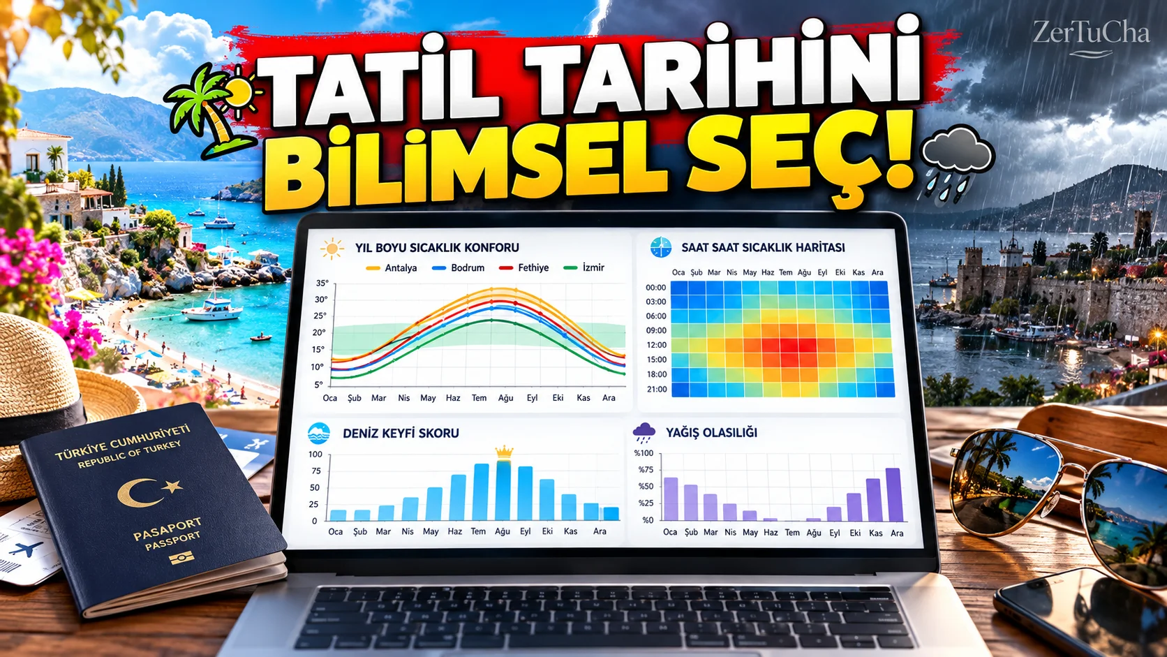 Tatil veya Taşınma Tarihinizi Şansa Bırakmayın! 145 Bin Noktanın Yıl Boyu İklim Raporunu Çıkaran Site: Weather Spark