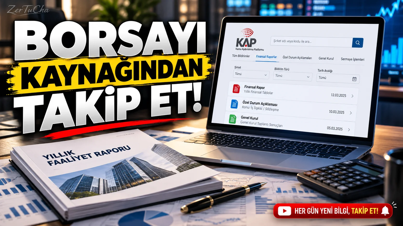 KAP: Borsadaki Şirketlerin Açıklamalarını Ve Finansal Raporlarını Kaynağından Inceleyin