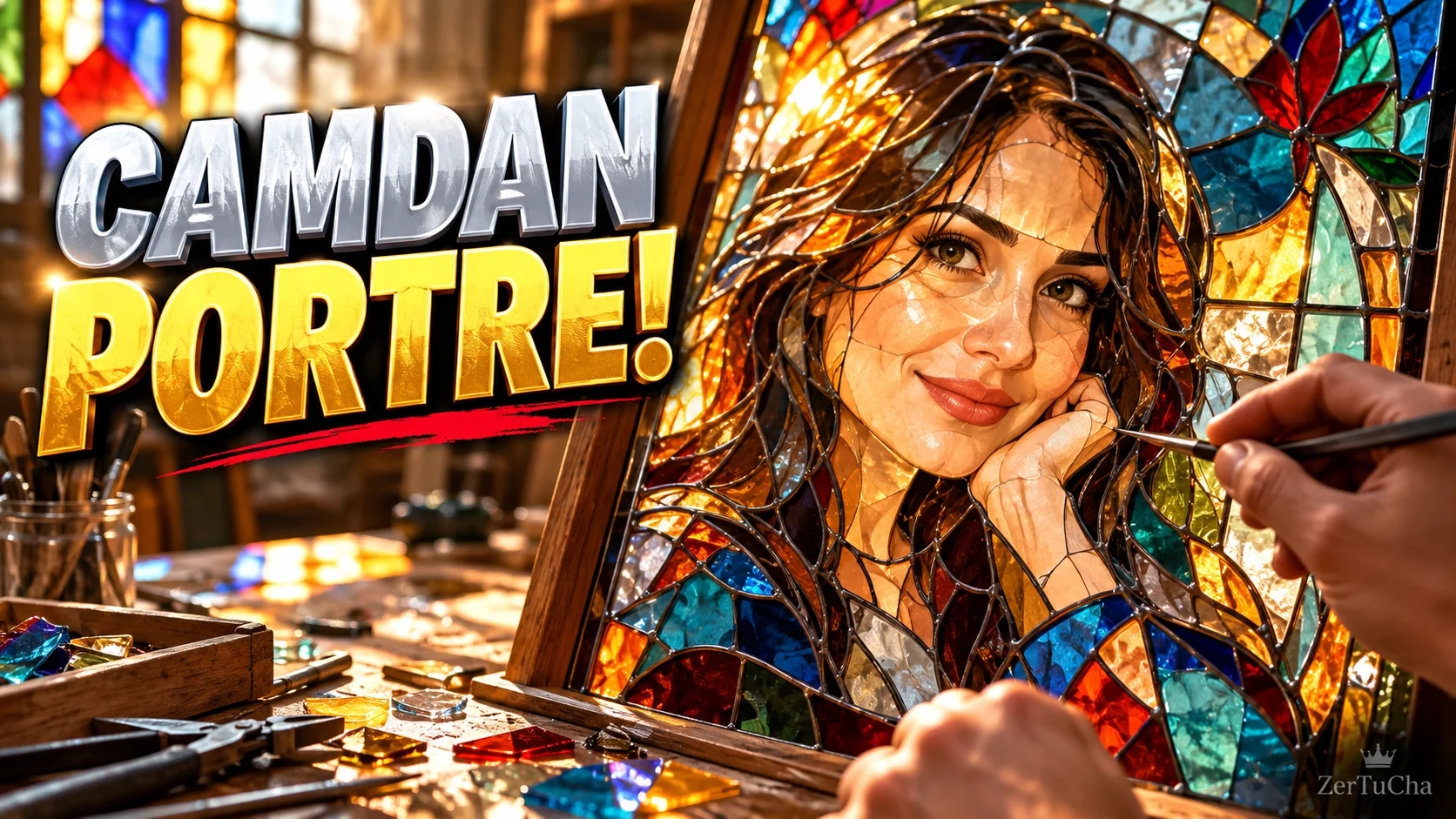 Fotoğrafınızı Gerçek Bir Vitray Cam Eserine Dönüştürün