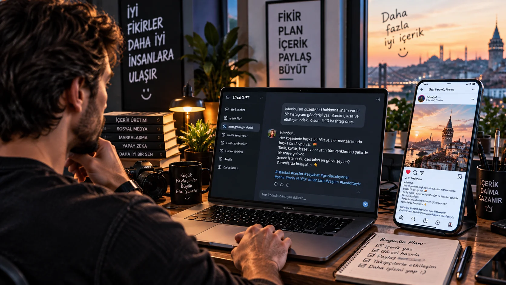 ChatGPT ile Profesyonel Instagram Açıklaması Yazdıran Prompt