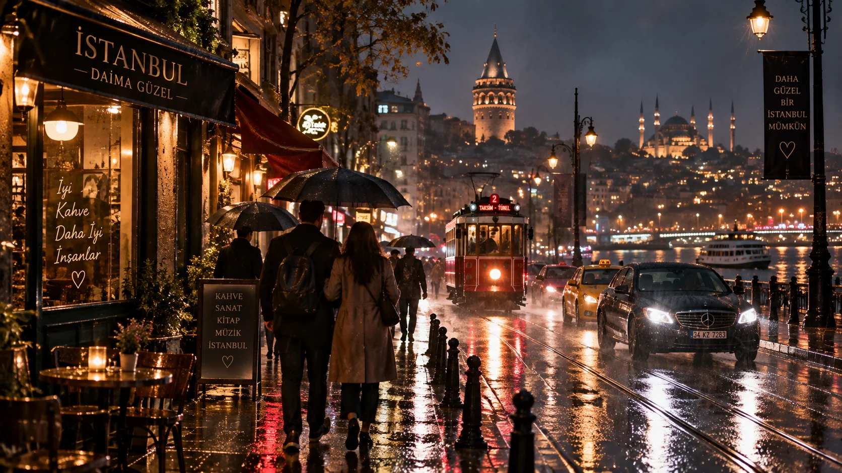 Yapay Zekâ ile Sinematik Yağmurlu Şehir Videosu Oluşturun