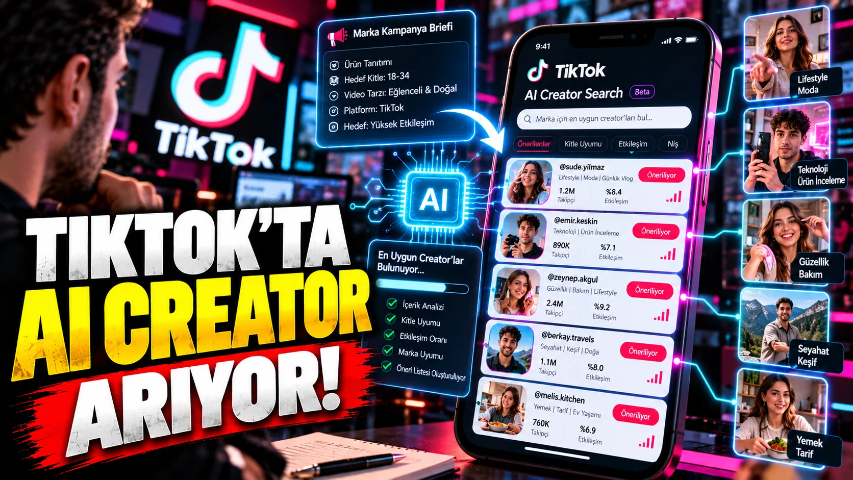 TikTok İçin Önemli Gelişme: AI Creator Search