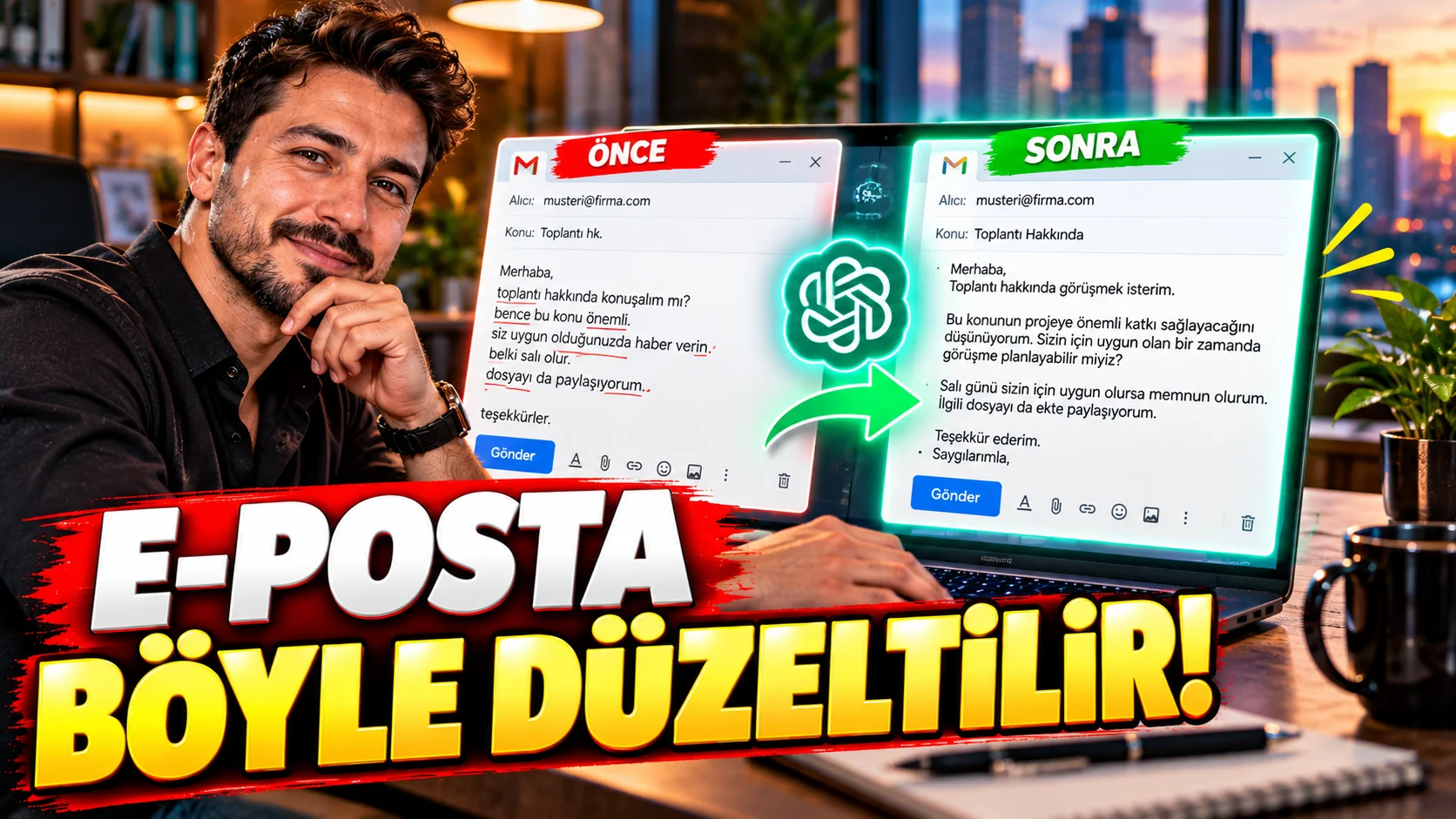 ChatGPT ile E-Postayı Profesyonel Hale Getirin