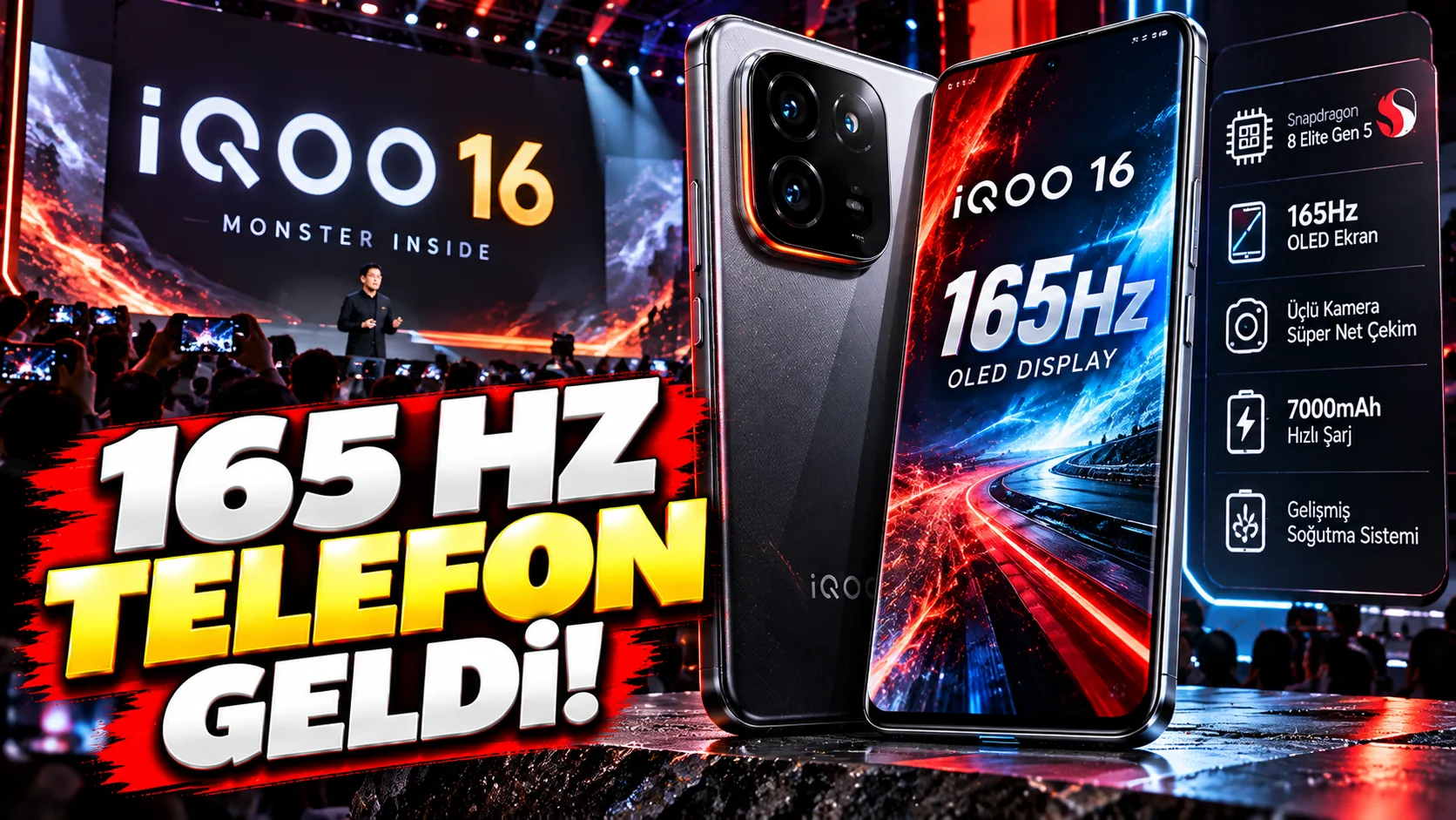 iQOO 16 Bugün Sahneye Çıkıyor