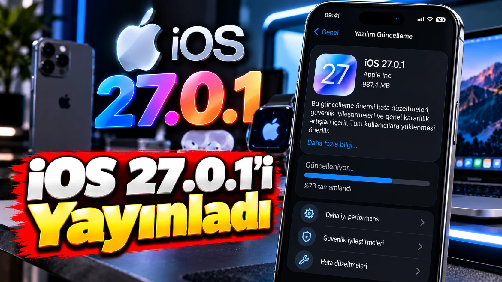 Apple iOS 27.0.1'i Yayınladı