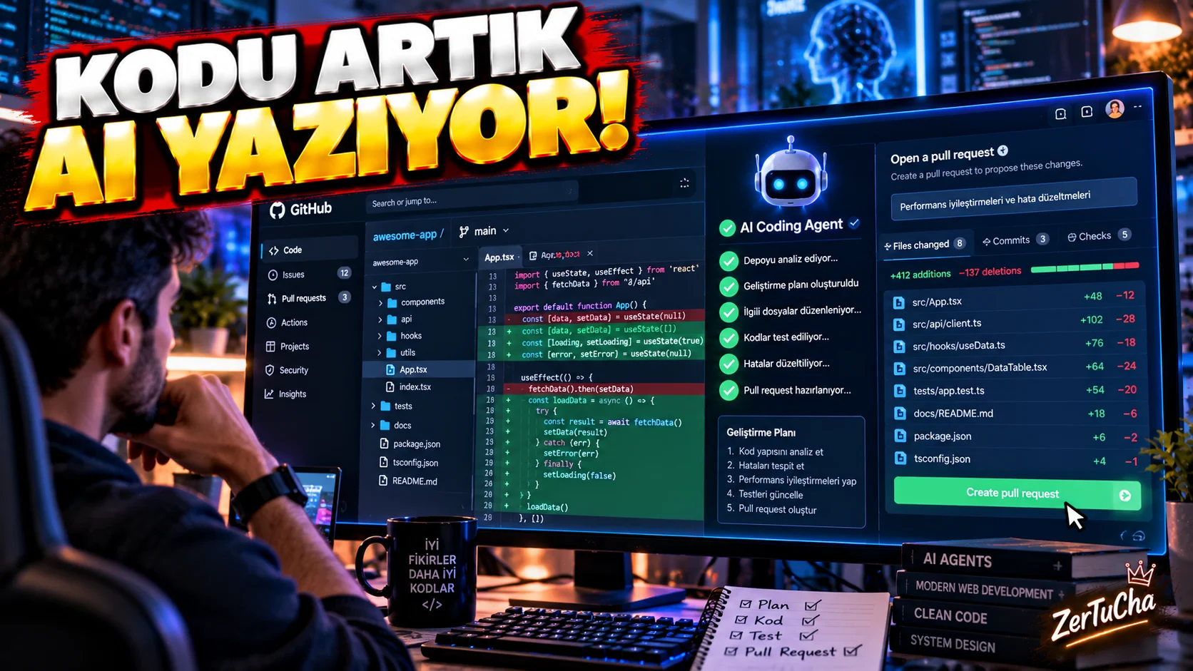 Kod Yazmayı Bırakıp Yapay Zekâya Görev Verebilirsiniz: GitHub Copilot Artık Projede Çalışabiliyor