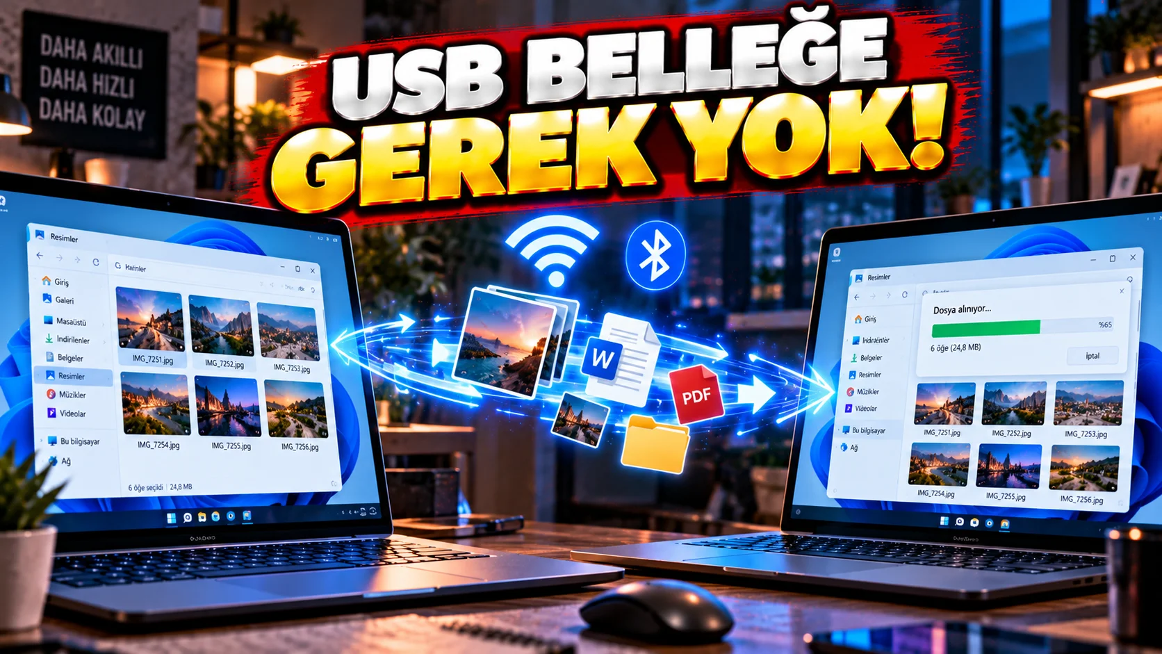 WhatsApp'a Atıp Geri İndirmeyi Bırakın: Windows'ta Bilgisayardan Bilgisayara Kablosuz Dosya Gönderme