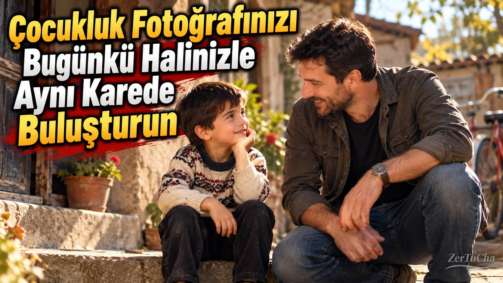 Put Your Childhood Photo in the Same Frame as Your Today's Self