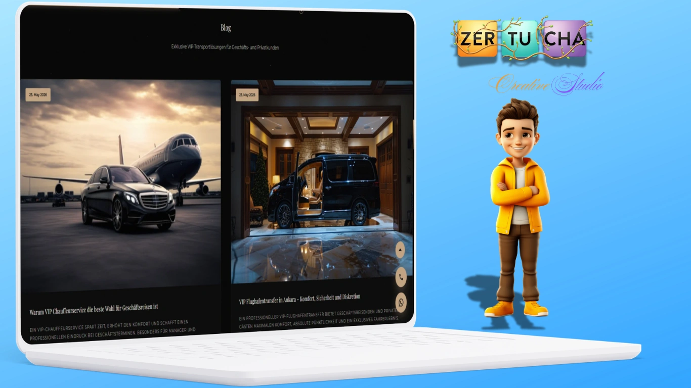 VIP Transfer & Şoförlük Hizmeti Web Platformu Galeri