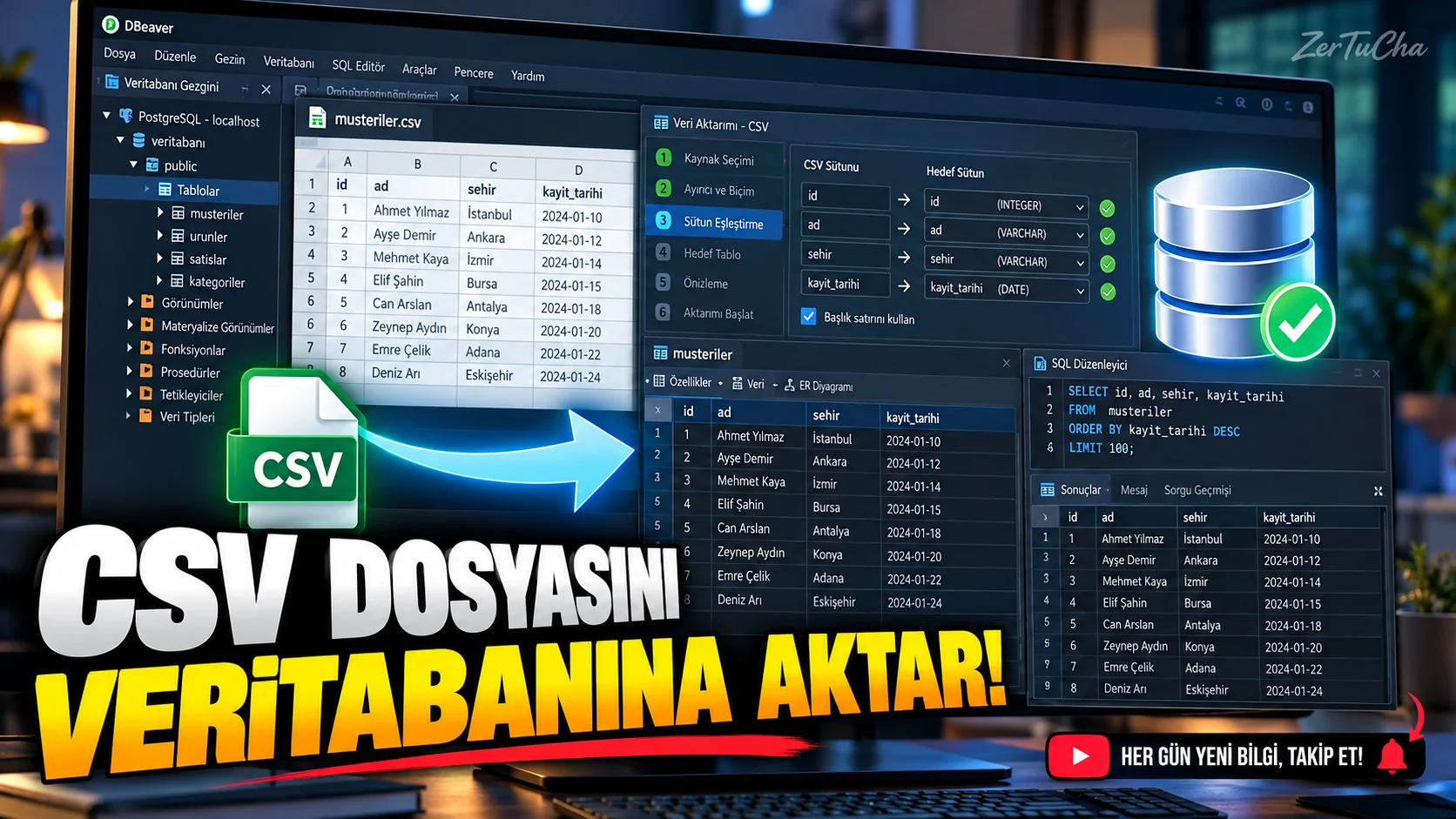DBEAVER: Import Your CSV File to Database and Edit Thousands of Rows!