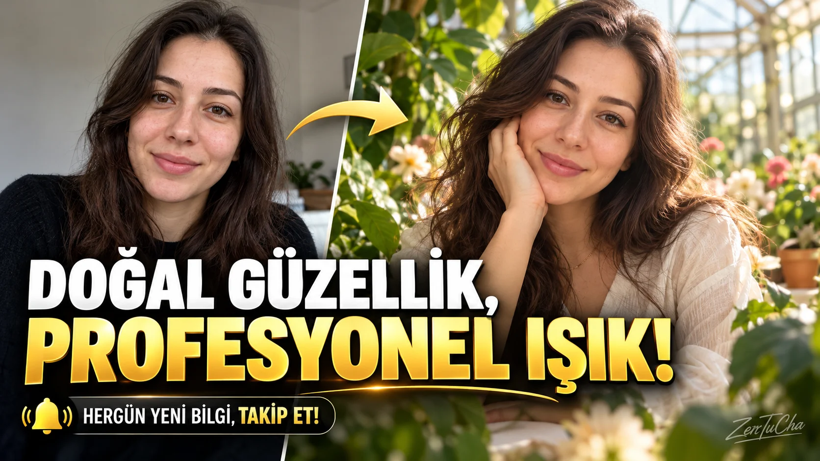 Fotoğrafınızı Masalsı Bir Botanik Bahçesi Portresine Dönüştürün
