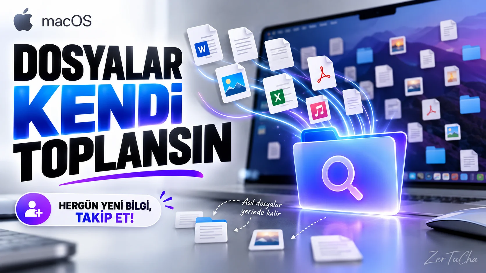 Mac’te aradığın dosyaları otomatik toplayan akıllı klasör oluştur