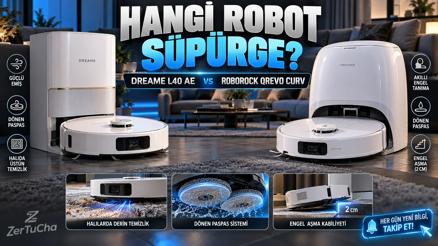 Dreame L40 Ultra AE or Roborock Qrevo Curv? To compare