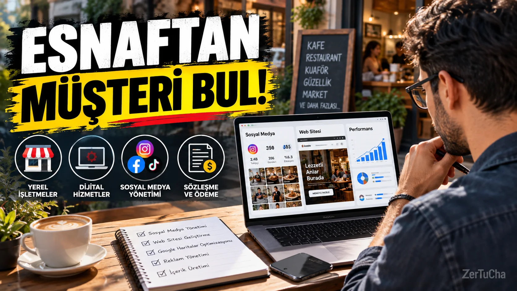 Yerel İşletmelere Dijital Hizmet Satarak Para Kazanmak: Küçük Esnaftan Müşteri Bulma Sistemi