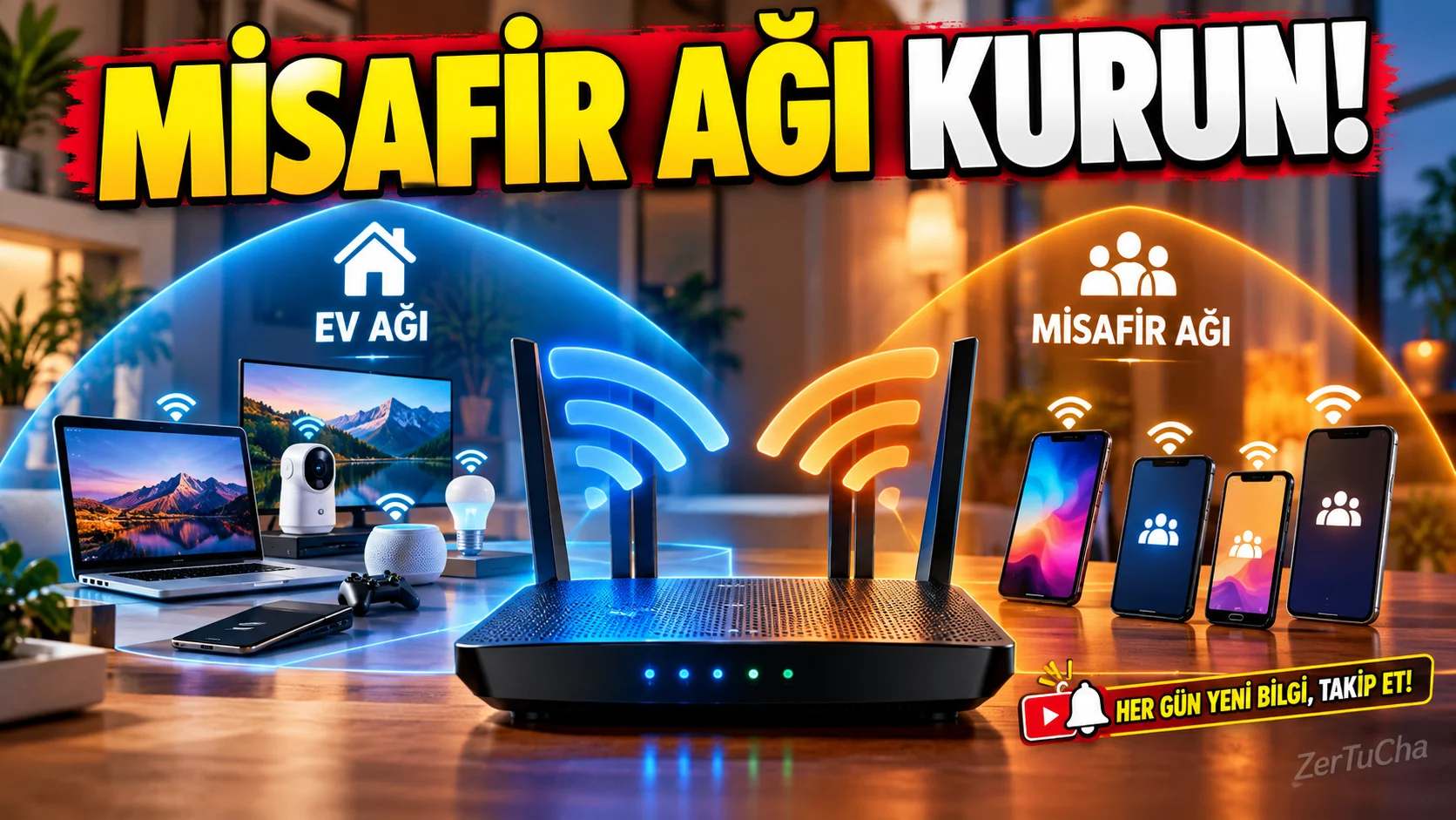 Evdeki Wi-Fi Şifresini Herkese Vermeyin: Misafir Ağı Kurun