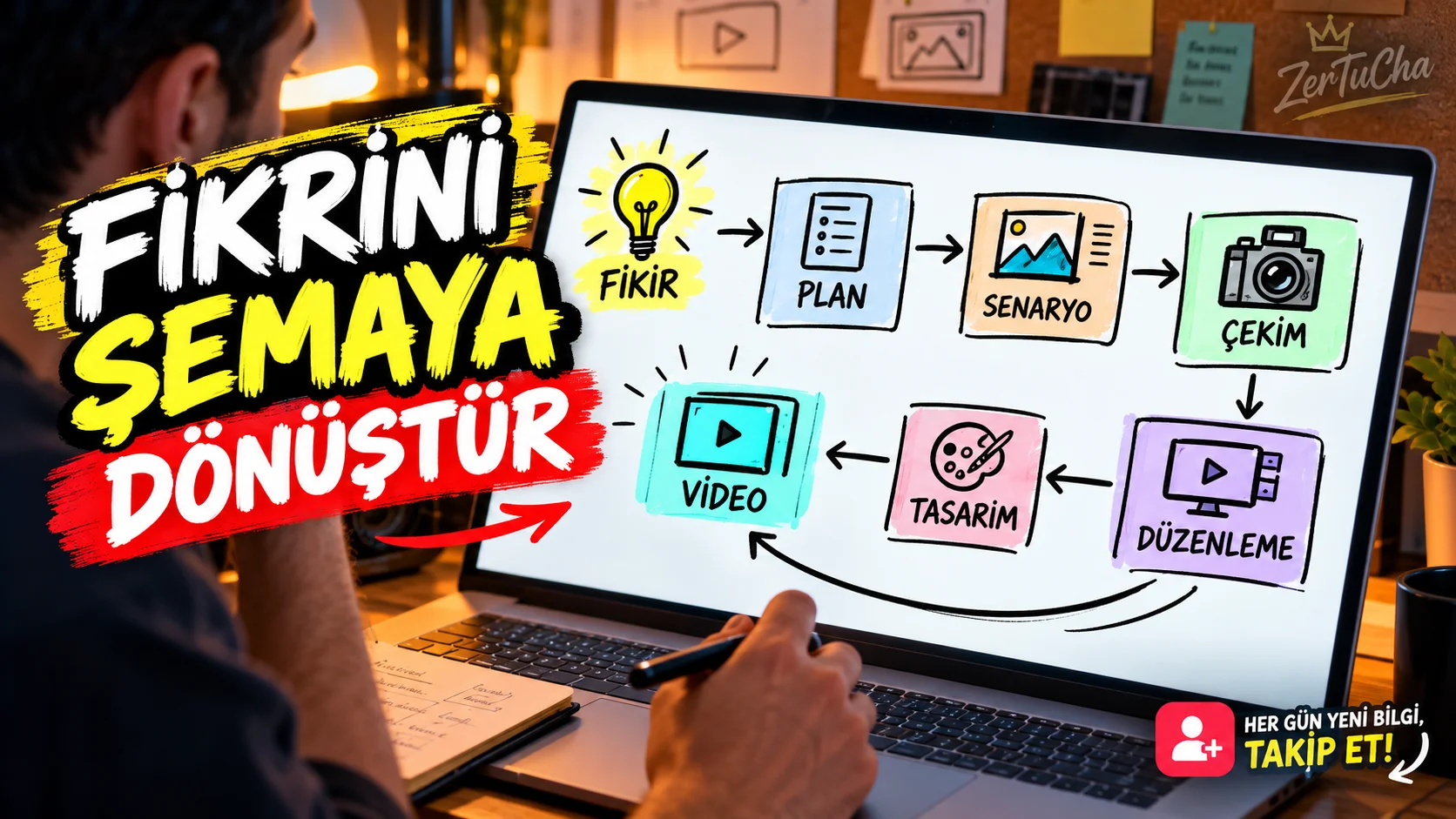 Excalidraw: Bir Fikri, İş Akışını Veya Video Planını Saniyeler İçinde Şemaya Dönüştür