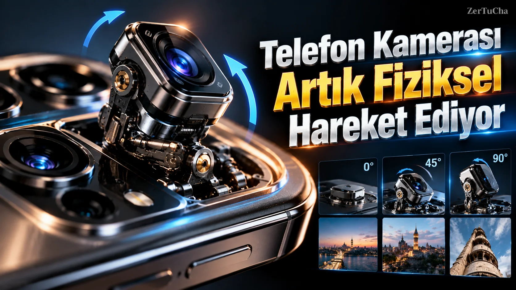 HONOR Robot Phone Mobil Kamerayı Fiziksel Olarak Hareket Ettiriyor