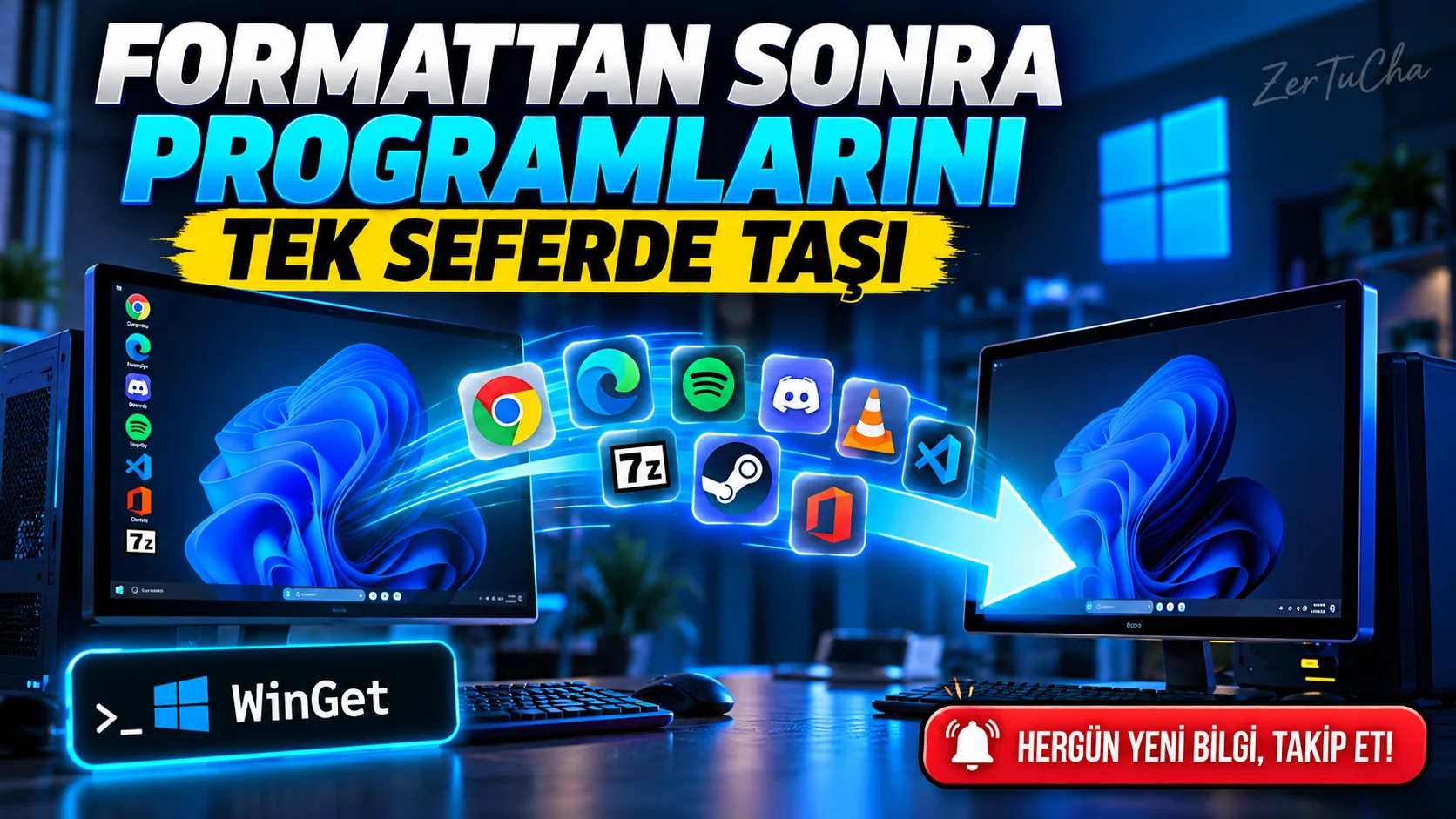 Yeni Bilgisayara Geçerken Programlarını Tek Tek Kurma: Winget Ile Uygulama Listesini Taşı