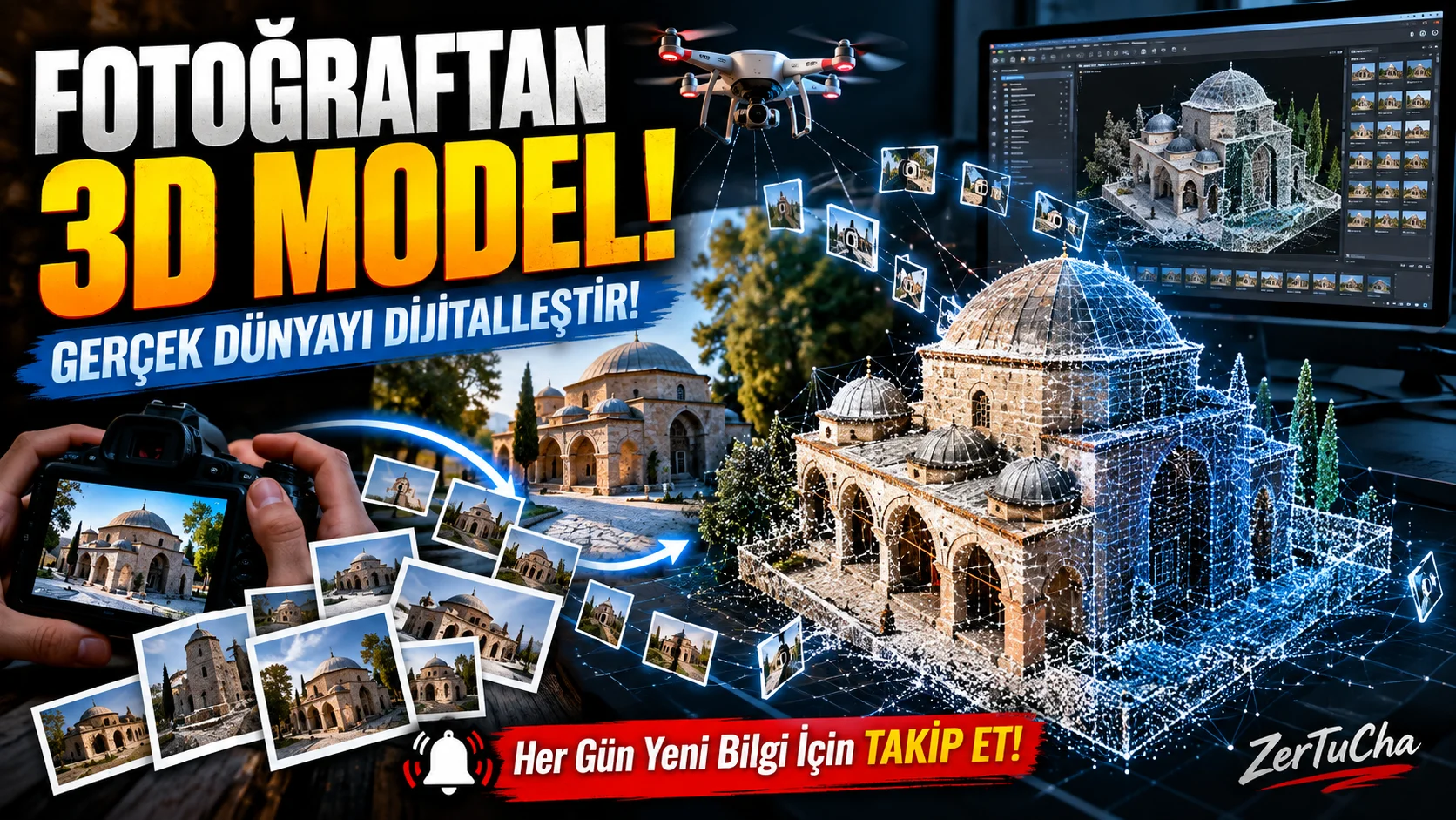 Telefonla Çektiğiniz Fotoğraflardan 3D Model Oluşturabilirsiniz! Agisoft Metashape Pro Nedir?
