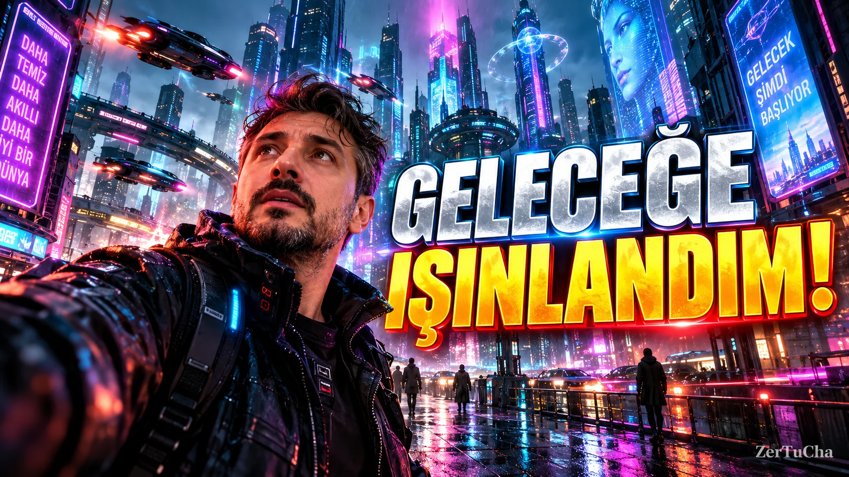 Fotoğrafınızı Neon Işıklarla Cyberpunk Sokağına Taşıyın