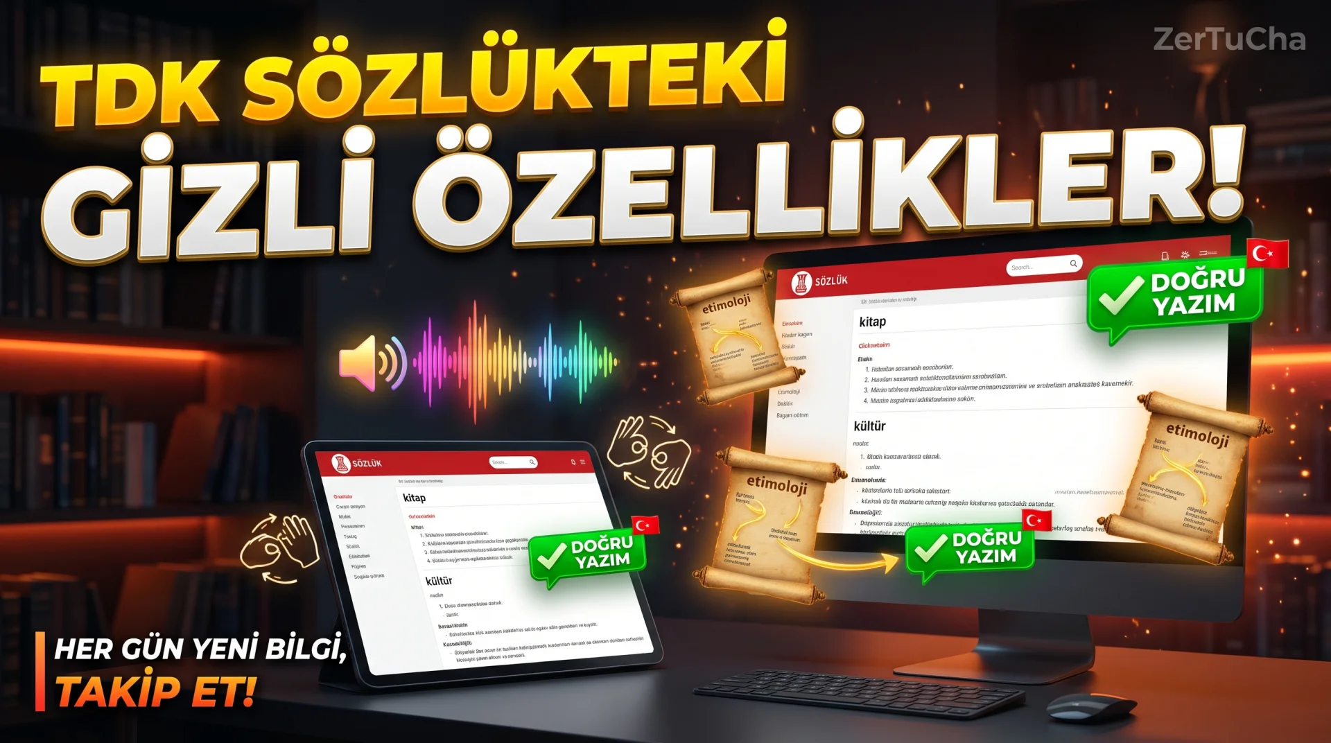 12 Farklı Sözlük, Sesli Okunuş ve Türk İşaret Dili Tek Ekranda: TDK Güncel Türkçe Sözlük!