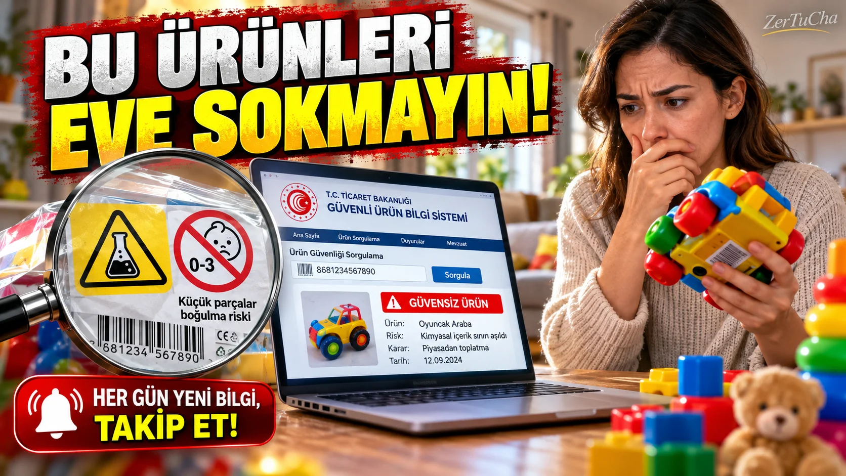 Aldığınız Oyuncak veya Bebek Ürünü Yasaklanmış Olabilir! Ticaret Bakanlığı GÜBİS ile Tehlikeli Ürünleri Anında Sorgulayın