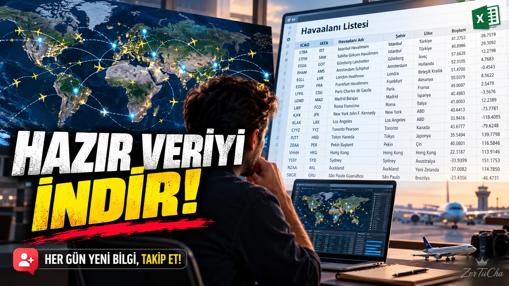 Ourairports: Havaalanı Verilerini Tablo Olarak Indirip Kendi Araştırmanda Kullan