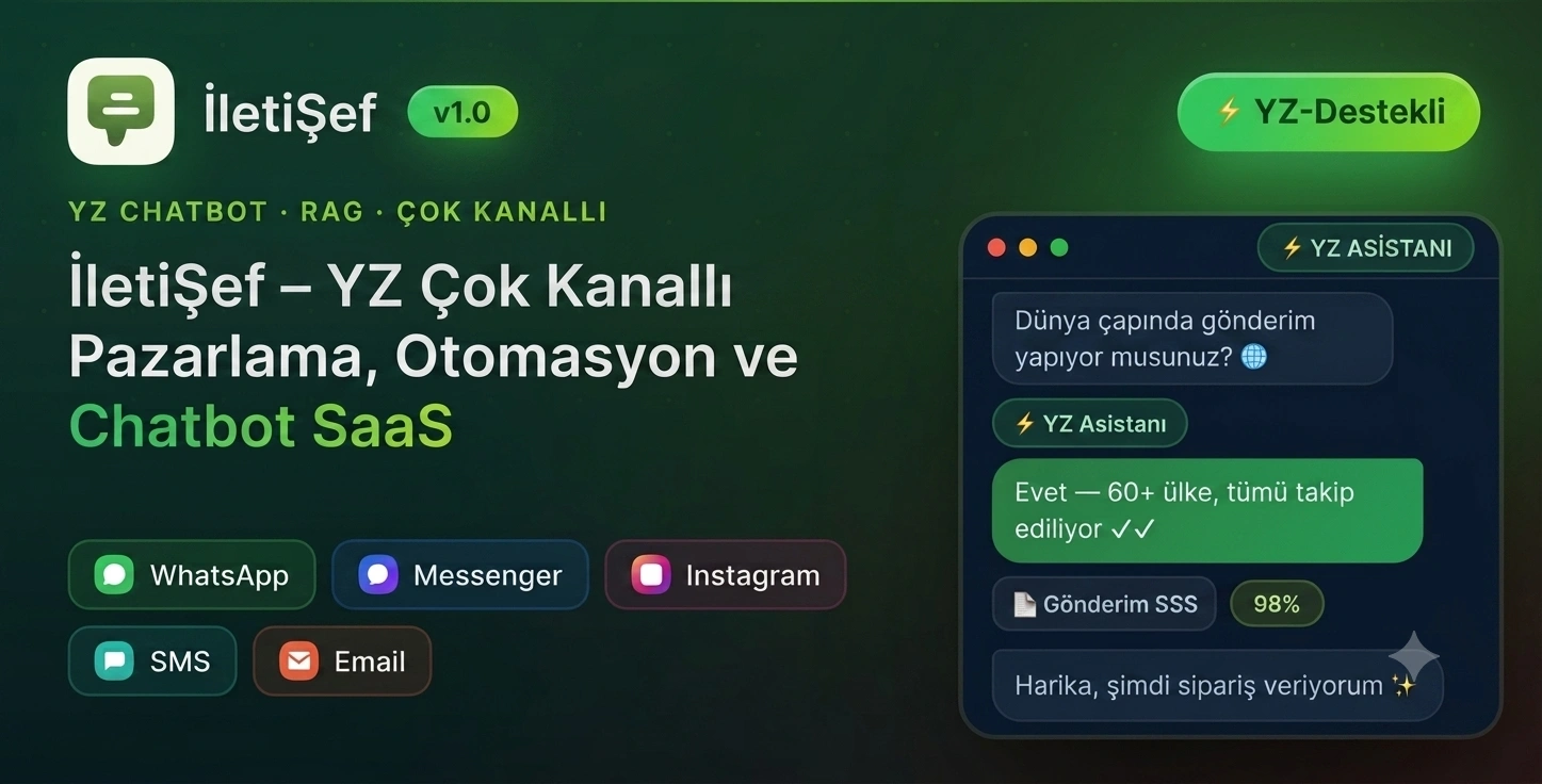 İletiŞef v1.0 – Yapay Zekâ Destekli Omnichannel Pazarlama, Otomasyon ve Müşteri İletişim Platformu