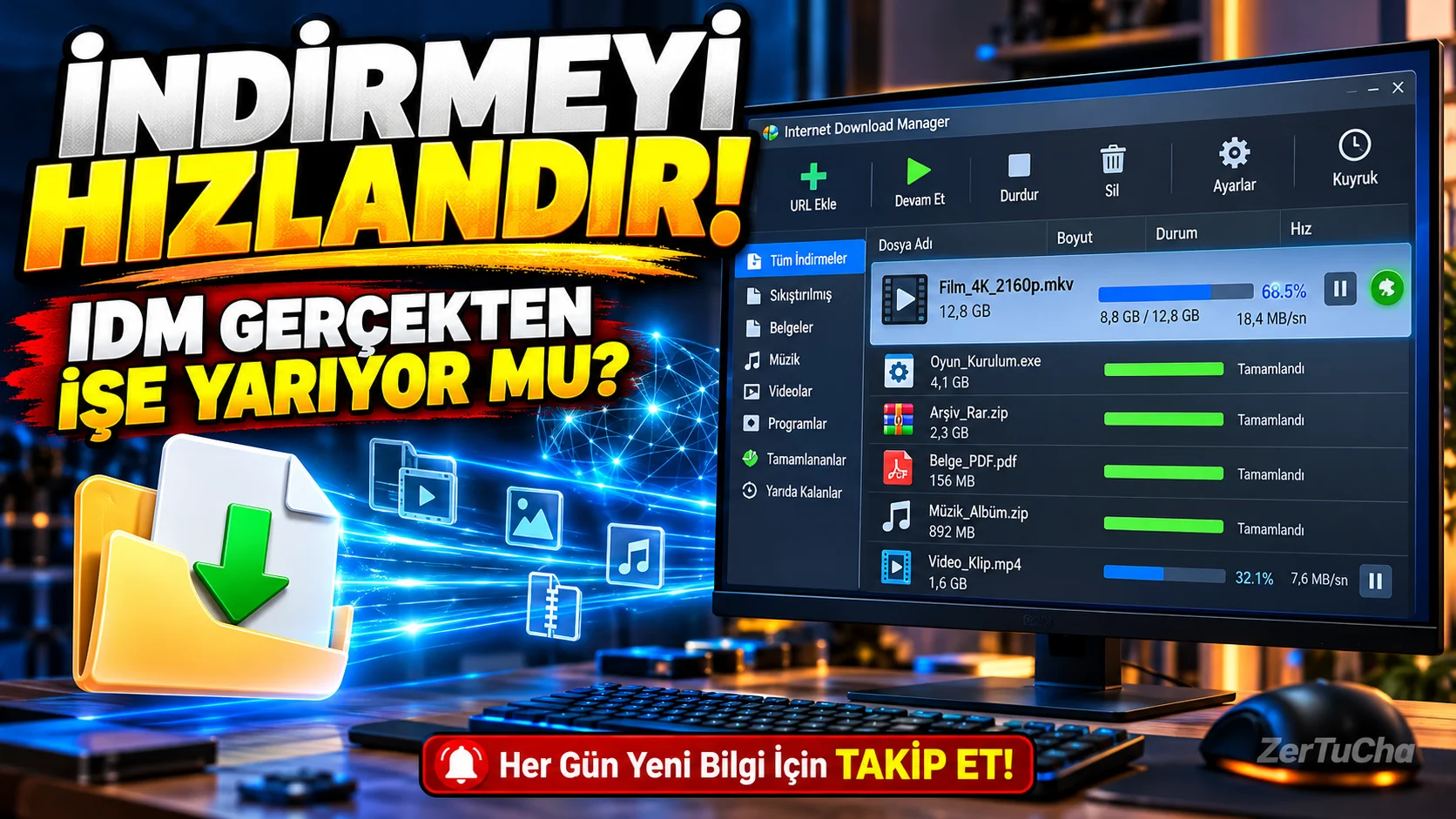 İnternet Hızını Daha Verimli Kullan! IDM Gerçekten İndirmeleri Hızlandırıyor mu?