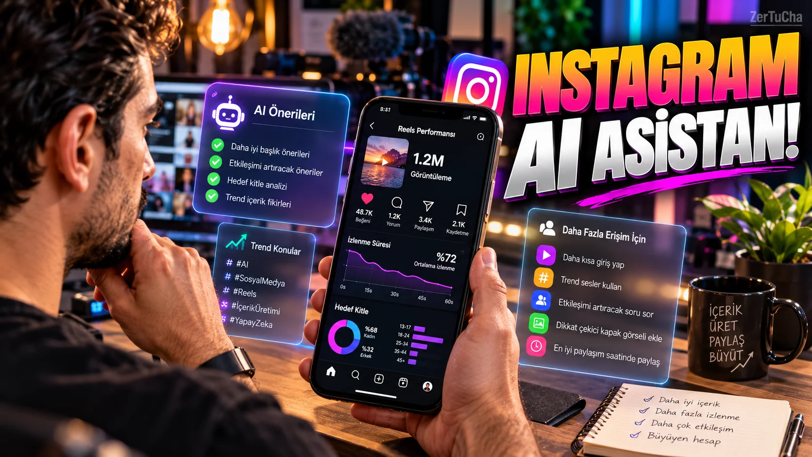 Instagram Creator'lara AI Video Asistanı Geldi