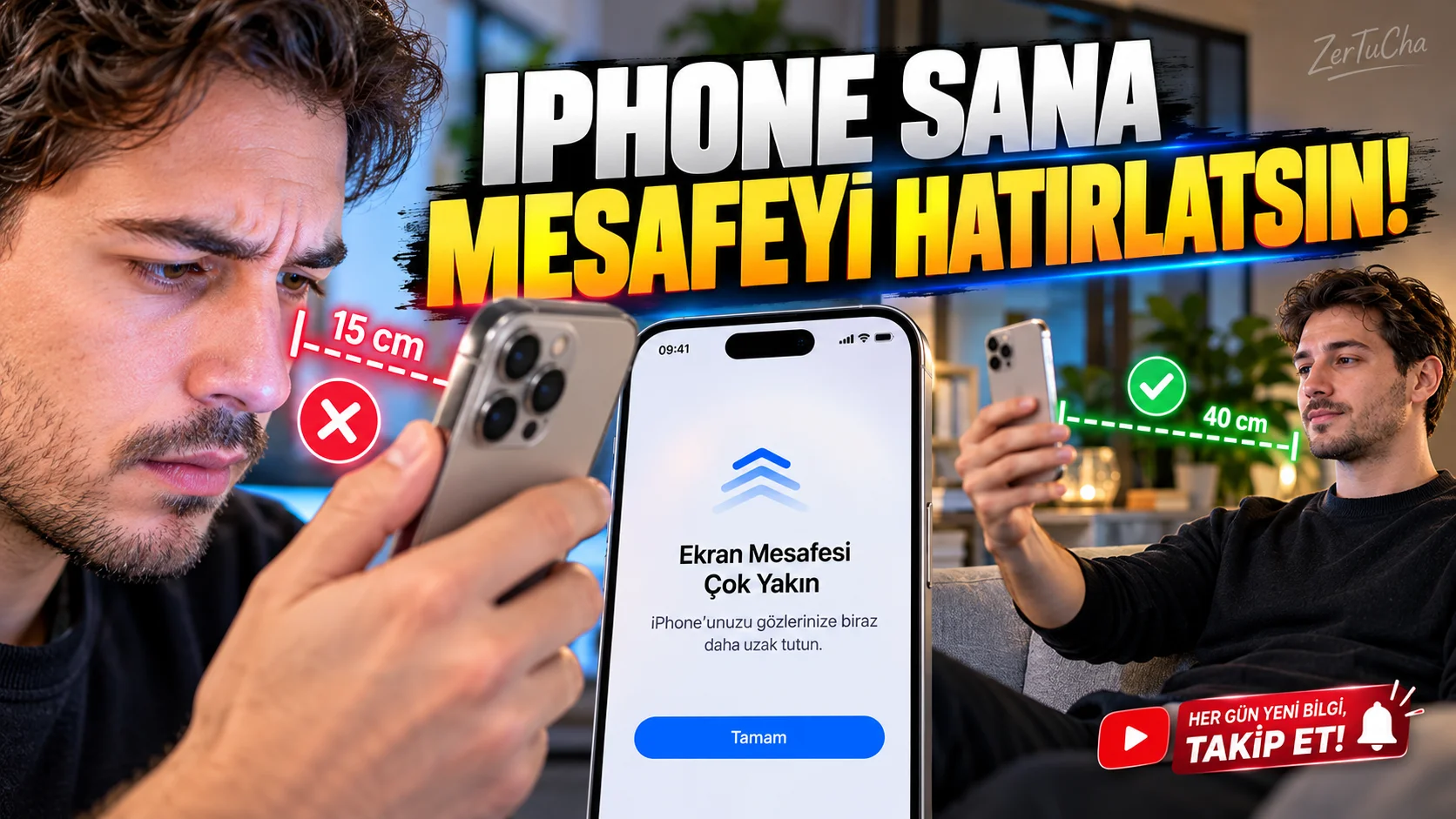 Telefonu Yüzünüze Çok Yaklaştırdığınızda Ekranın Sizi Uyarmasını Sağlayın!