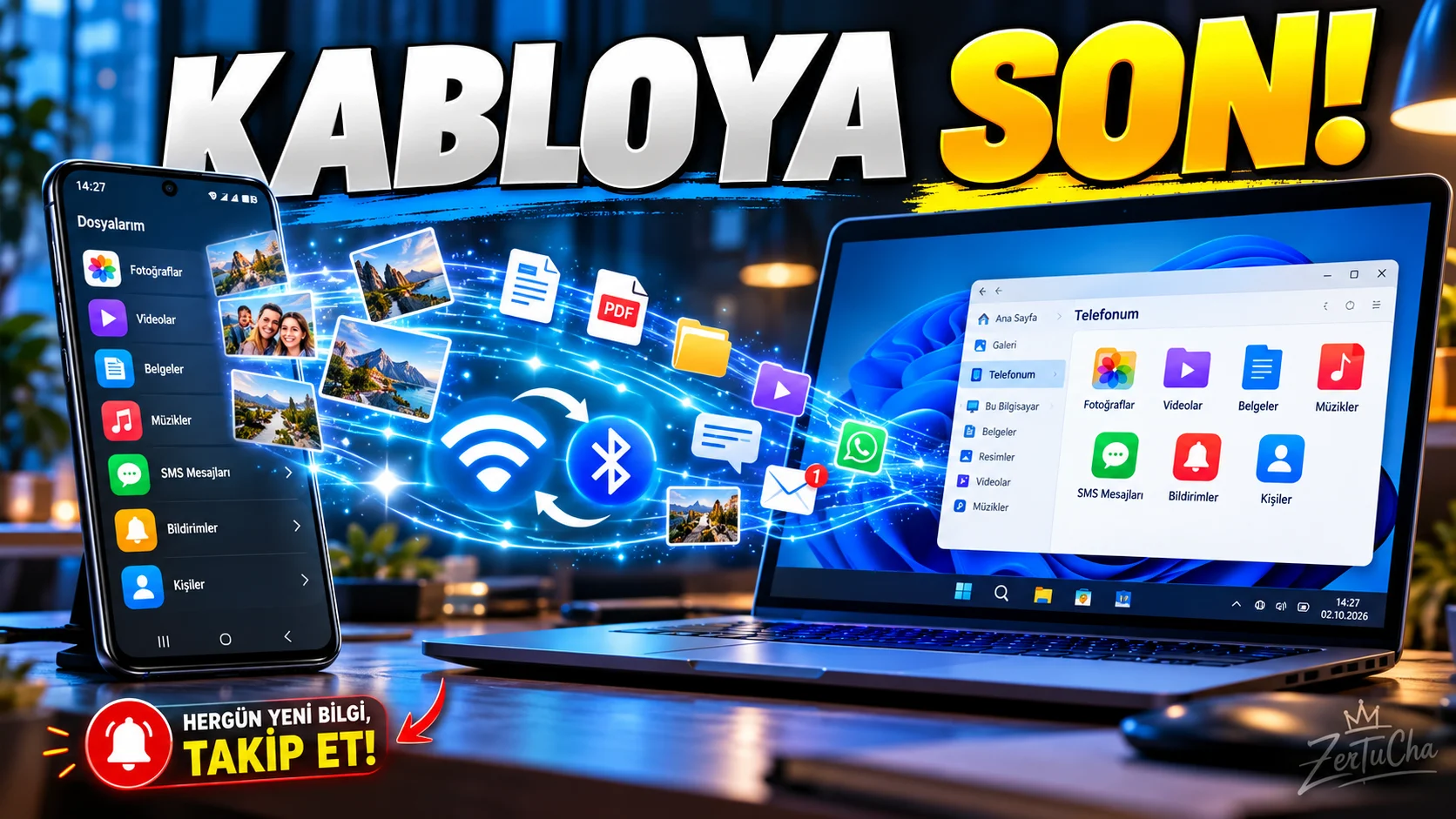 Android Telefonu Bilgisayara Kablosuz Bağlama (Phone Link)