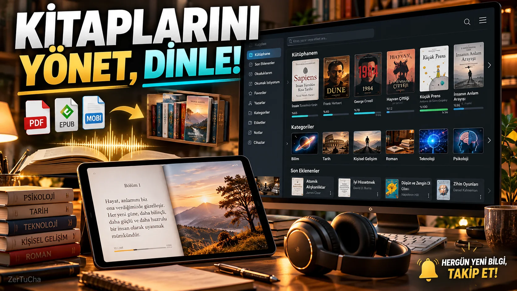 Calibre Güncellendi: E-Kitaplarını Yönet, Belgelerini Düzenle, Kitaplarını Dinle