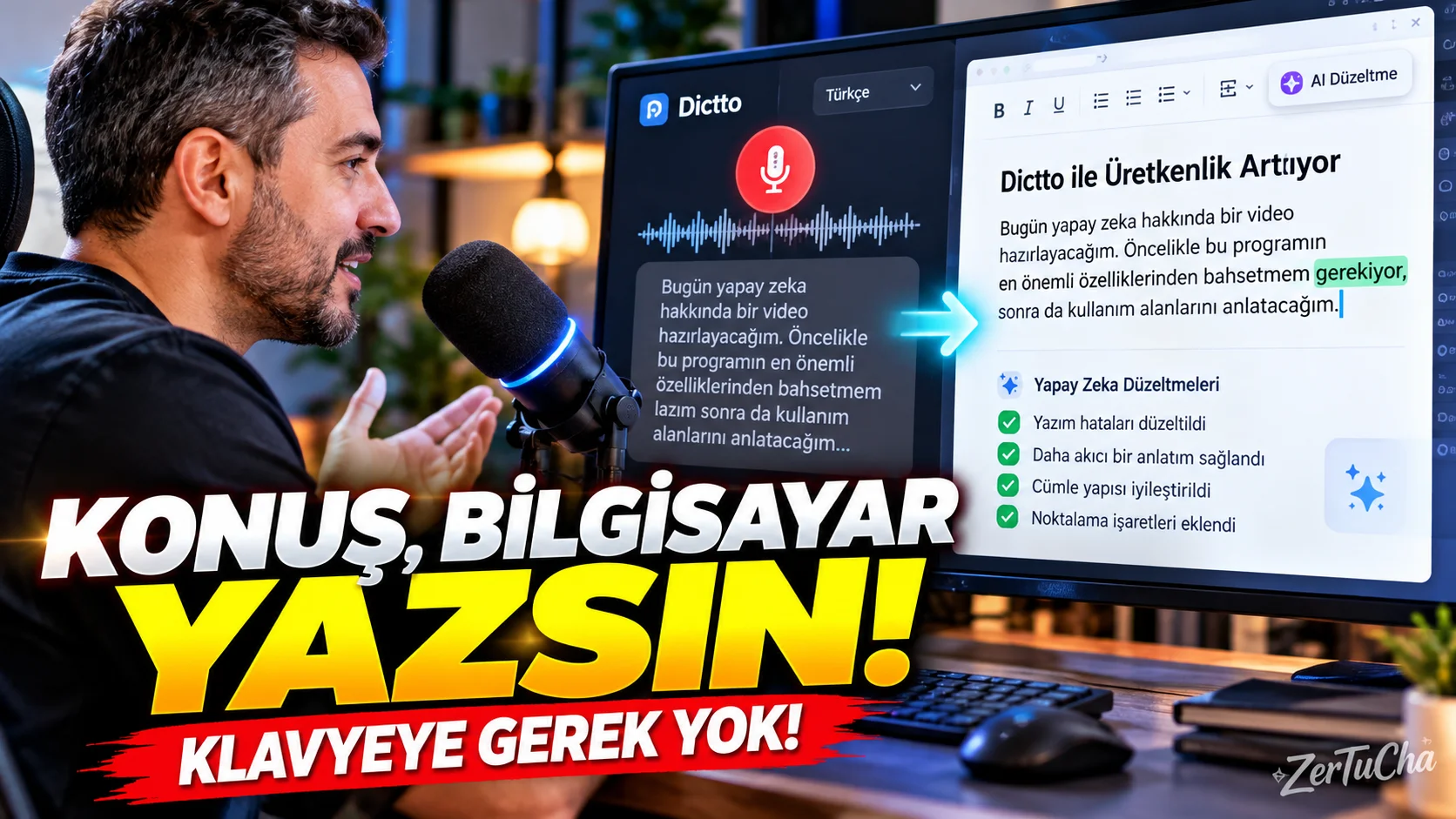 KLAVYEYLE UĞRAŞMA! Konuş, Bilgisayarın Yazsın — Üstelik Açık Kaynak